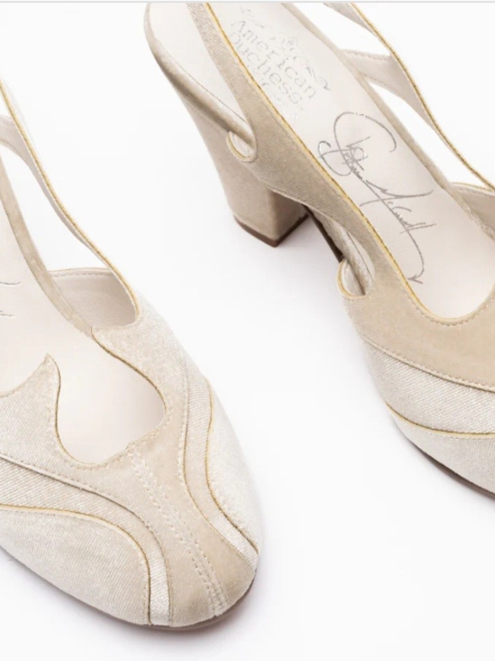 American Duchess- Kathryn Vintage Slingbacks - Christine McConnell Collection - Picture 2 of 11